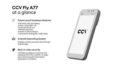 CCV Fly A77 at a glance CCV Fly A77 at a glance