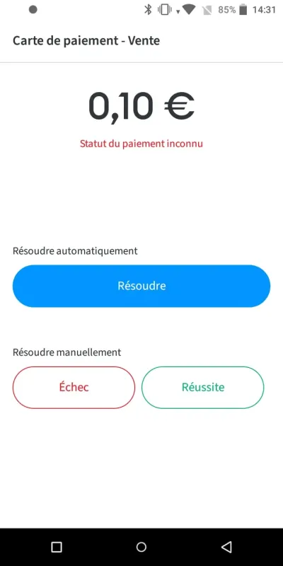 manuele status misluke transactie FR manuele status misluke transactie FR