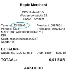 Verduidelijking CT-nummer Verduidelijking CT-nummer