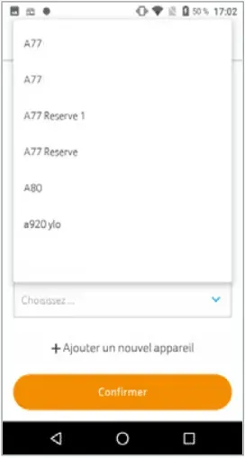 Toestelnaam BEFR Toestelnaam BEFR