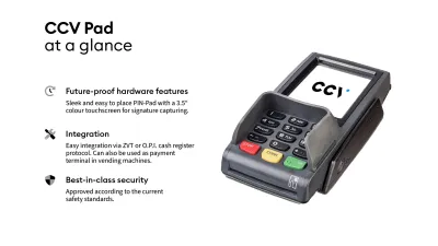 CCV Pad at a glance CCV Pad at a glance