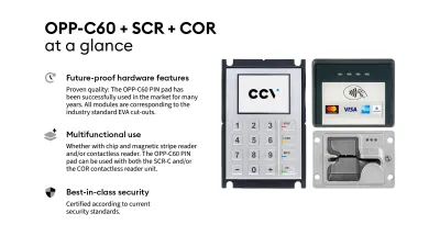 CCV OPP-C60 and COR and SCR-C at a glance CCV OPP-C60 and COR and SCR-C at a glance