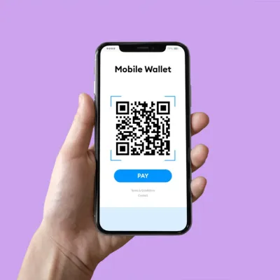 Hand mobile QR Hand mobile QR