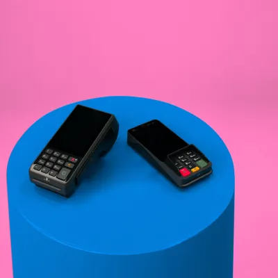 CCV payment terminals pink background CCV payment terminals pink background